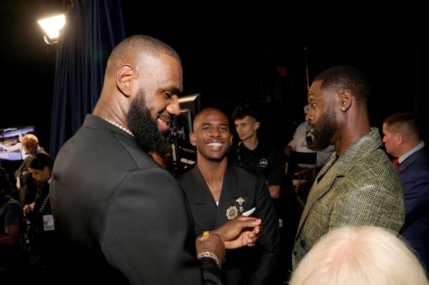 LeBron James, Chris Paul and Dwyane Wade attend The 2023 ESPY Awards at Dolby Theatre on July 12, 2023 in Hollywood, California.