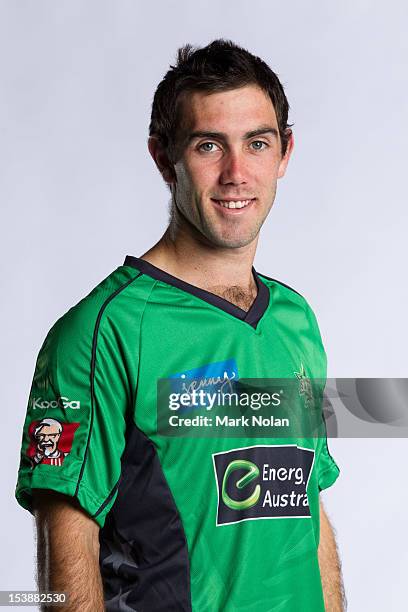 Glenn Maxwell of the Melbourne Stars poses during the 2012/13 T20 Big Bash League headshots session on August 9, 2012 in Darwin, Australia.