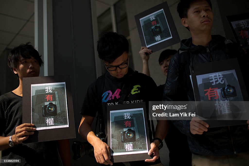 Journalists Protest In Hong Kong Against Press Freedom
