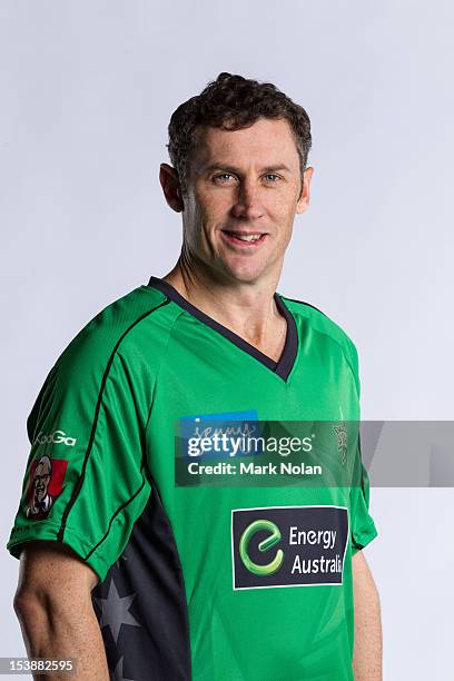 David Hussey of the Melbourne Stars poses during the 2012/13 T20 Big Bash League headshots session on August 9, 2012 in Darwin, Australia.