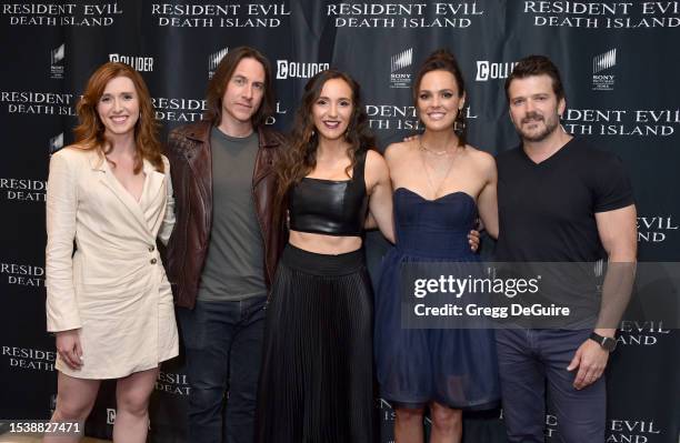 Nicole Tompkins, Matthew Mercer, Stephanie Panisello, Erin Cahill, and Kevin Dorman attend the Screening Of Sony Pictures Home Entertainment's...