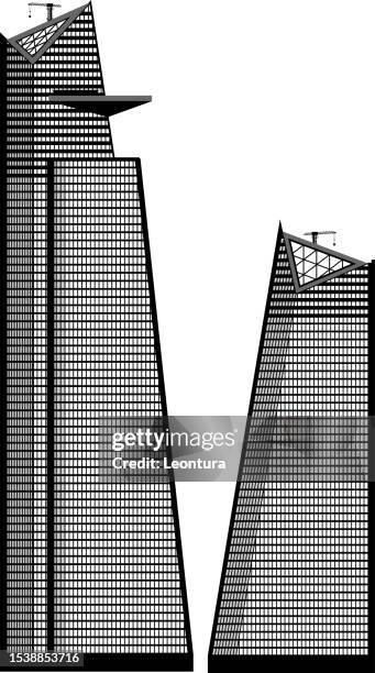 30 hudson yards, new york city - hudson yards stock illustrations