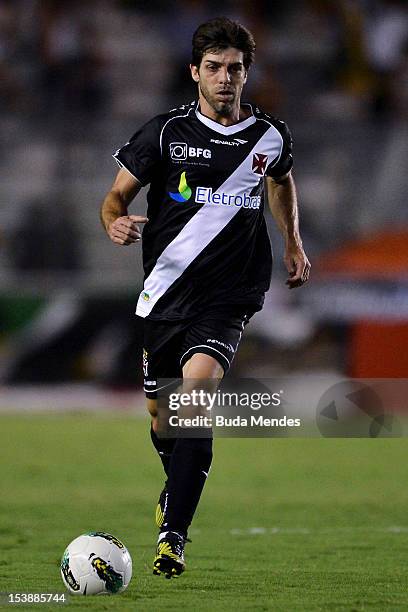 Juninho of Vasco struggles for the ball during a match between Vasco and Sao Paulo as part of the brazilian championship Serie A at Sao Januario...
