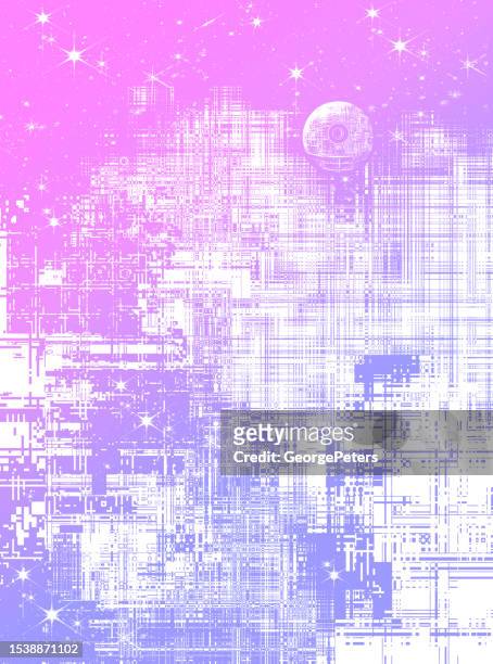 futuristic abstract background - star wars stock illustrations