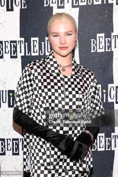 Georgia Bridgers attends opening night of "Beetlejuice" at Pantages Theatre at Hollywood Pantages Theatre on July 12, 2023 in Hollywood, California.