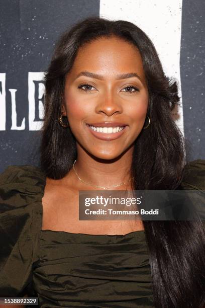 Jada Wesley attends the opening night of "Beetlejuice" at Hollywood Pantages Theatre at Hollywood Pantages Theatre on July 12, 2023 in Hollywood,...