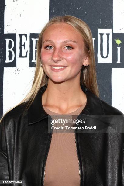 Haley Juenker attends the opening night of "Beetlejuice" at Hollywood Pantages Theatre at Hollywood Pantages Theatre on July 12, 2023 in Hollywood,...