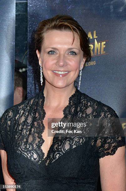 Amanda Tapping attends the Jules Vernes Awards 20th Anniversay Ceremony - 'Tribute To Richard Dean Anderson' at the Grand Rex on October 10, 2012 in...