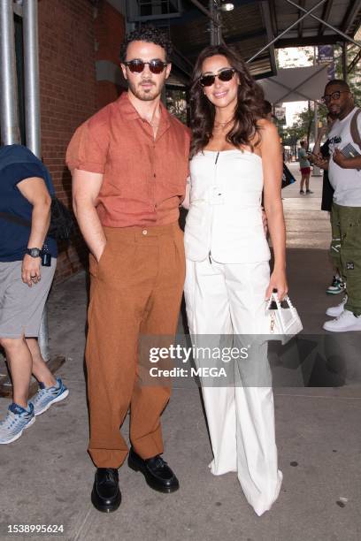 Kevin Jonas and Danielle Jonas are seen on July 17, 2023 in New York City.