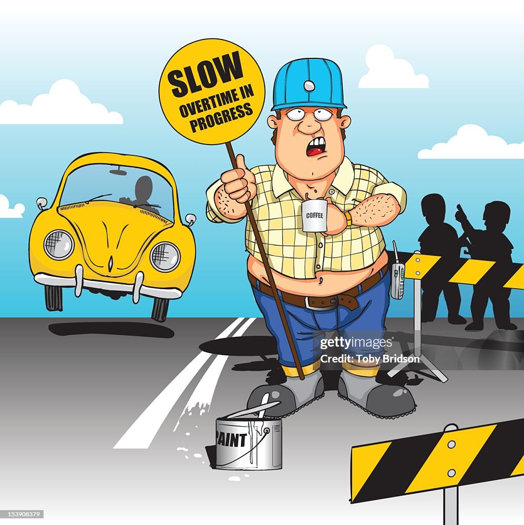 Lazy Road Worker