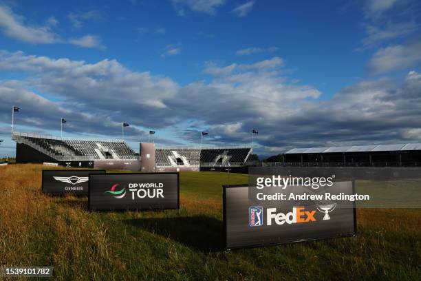 General view of the 6th hole during Day One of the Genesis Scottish Open at The Renaissance Club on July 13, 2023 in United Kingdom.