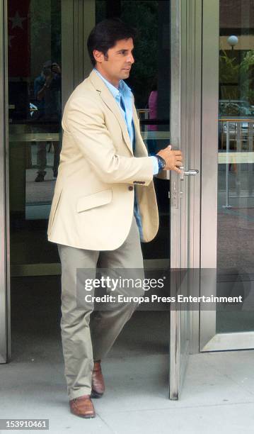 Spanish bullfighter Francisco Rivera attends the Court on October 10, 2012 in Madrid, Spain. Francisco Rivera and ex wife Eugenia Martinez de Irujo...