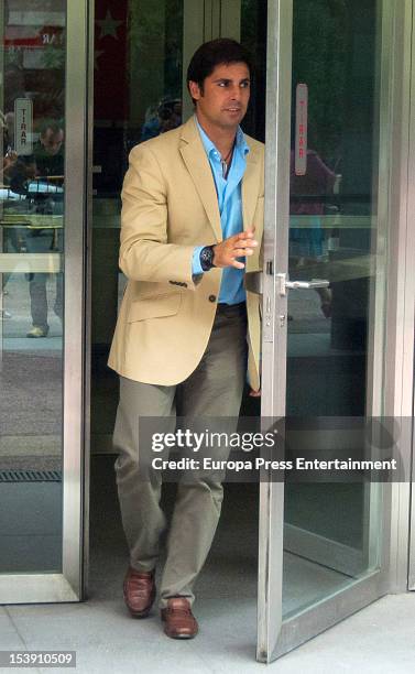 Spanish bullfighter Francisco Rivera attends the Court on October 10, 2012 in Madrid, Spain. Francisco Rivera and ex wife Eugenia Martinez de Irujo...