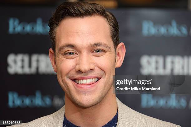 Will Young meets fans and signs copies of his book 'Funny Peculiar' at Selfridges on October 11, 2012 in London, England.
