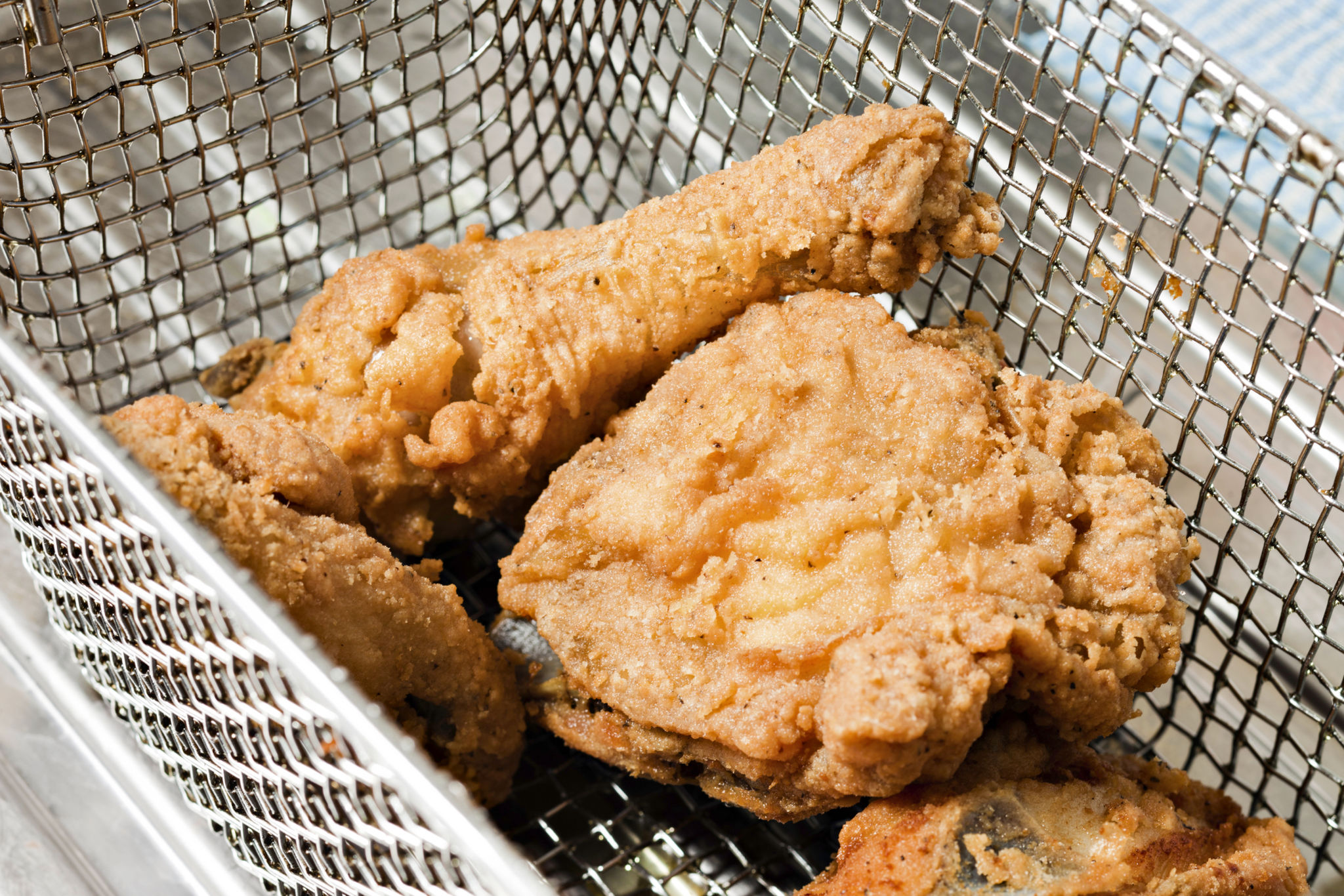 fried chicken preparation
