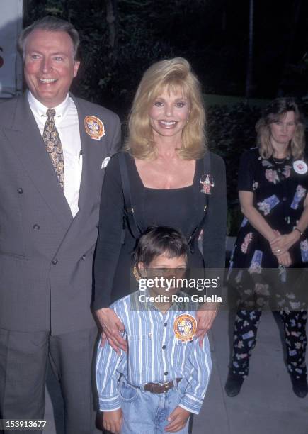 Actress Loni Anderson, boyfriend Geoff Brown and her son Quinton Reynolds attend "The Greatest Show on Earth" Ringling Brothers and Barnum & Bailey...