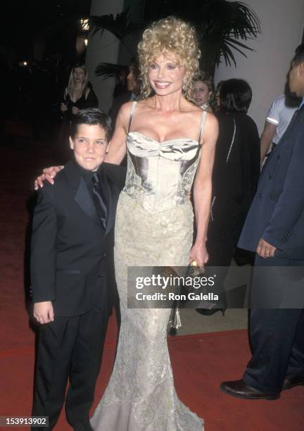 Actress Loni Anderson and son Quinton Reynolds attend the 28th Annual American Film Institute Lifetime Achievement Award Salute to Harrison Ford on...