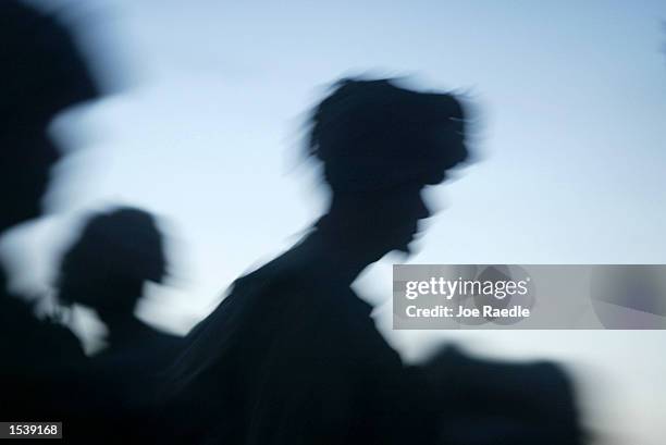 Soldiers from the Princess Patricia's Canadian Light Infantry conduct exercises at Bagram Air Base May 2, 2002 in Afghanistan. The Canadian soldiers...