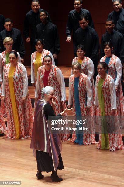 Schola Cantorum de Venezuela performing at Alice Tully Hall as part of Mostly Mozart Festival on Saturday afternoon, August 15, 2009.This image;Maria...