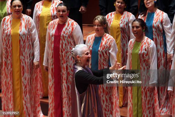 Schola Cantorum de Venezuela performing at Alice Tully Hall as part of Mostly Mozart Festival on Saturday afternoon, August 15, 2009.This image;Maria...