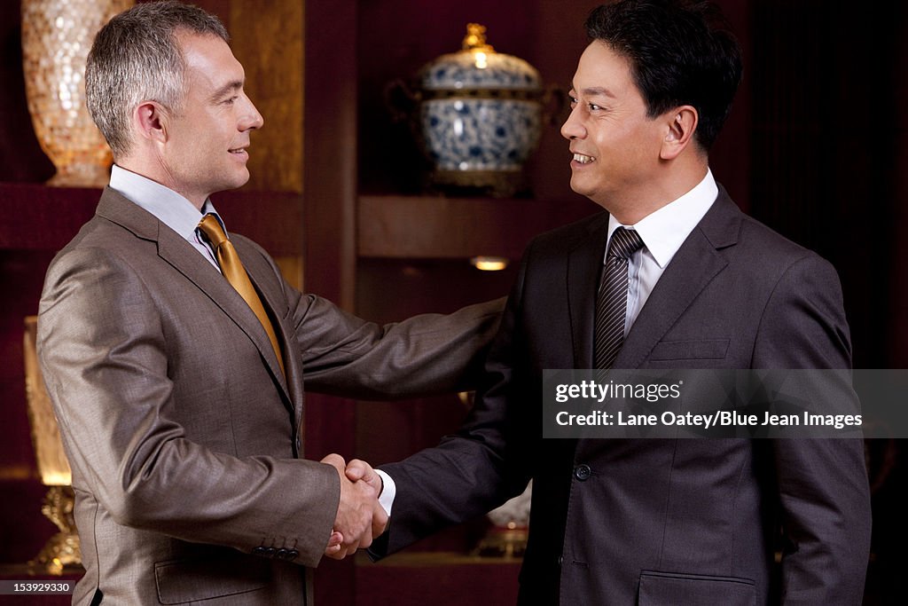 Businessmen shaking hands