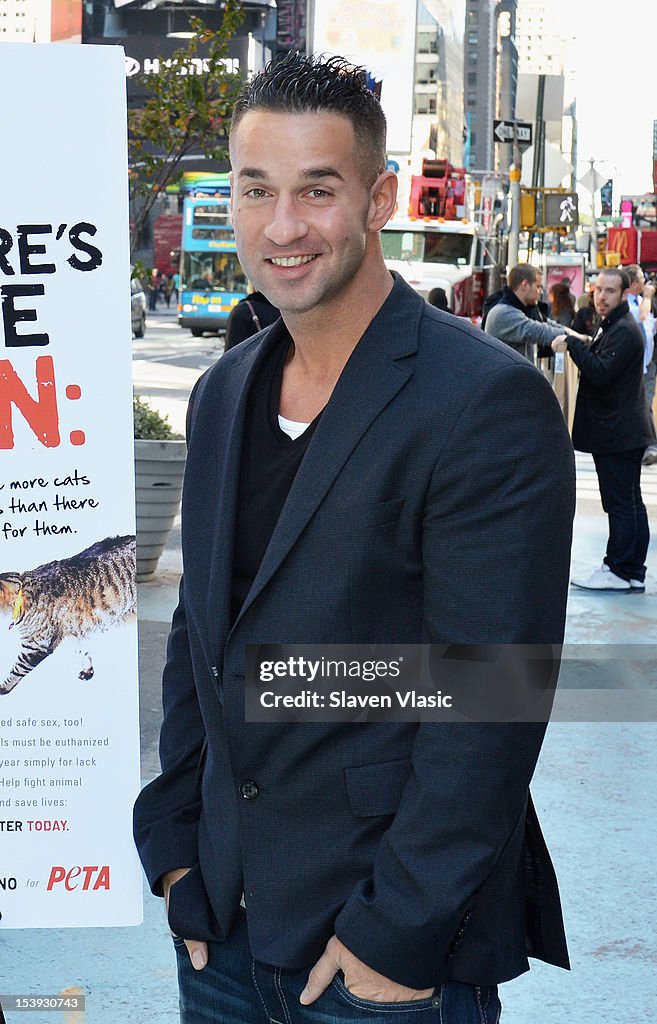 Mike "The Situation" Sorrentino Unveils PETA Ad Campaign