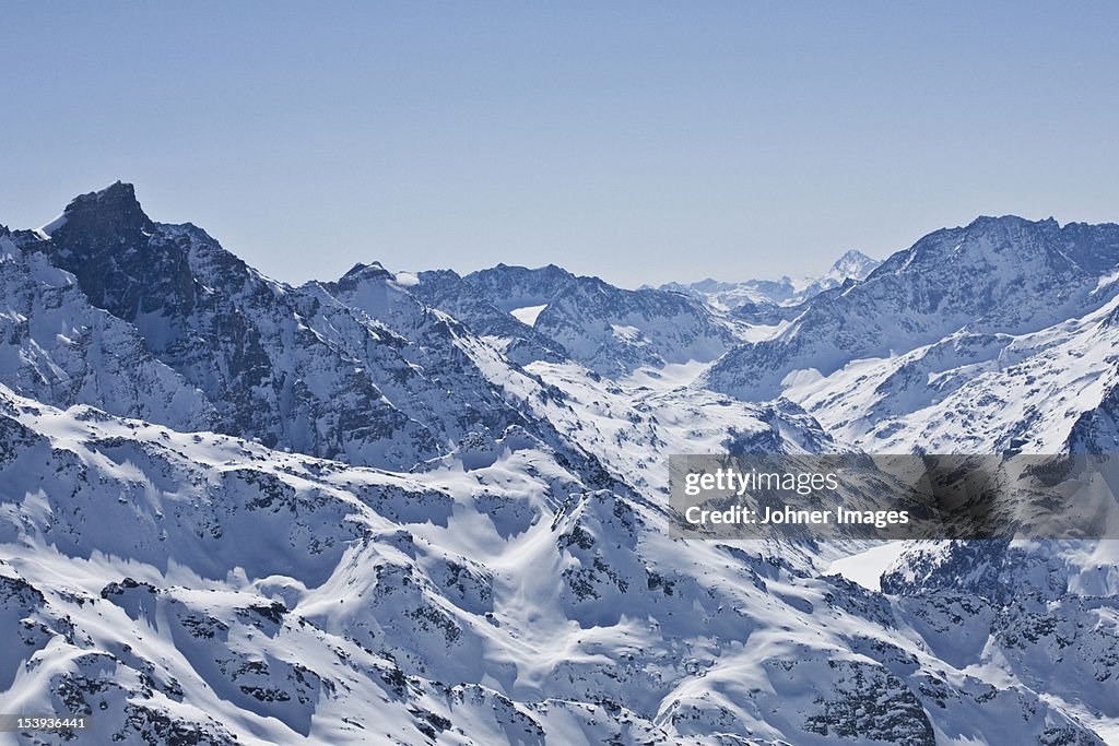 Scenics view of the Alps