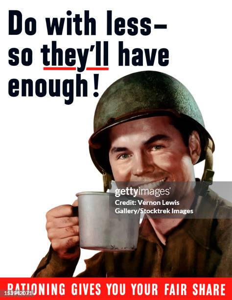 digitally restored war propaganda poster. - propaganda stock illustrations