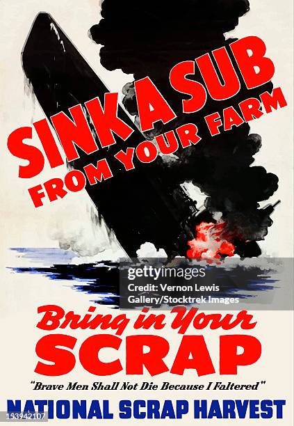 digitally restored war propaganda poster. - down memory lane stock illustrations