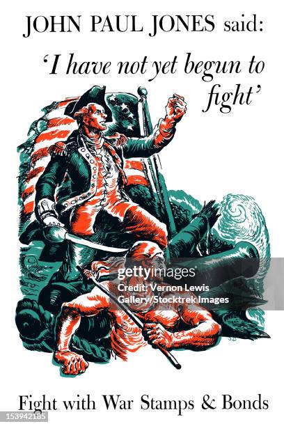 digitally restored war propaganda poster. - american revolutionary war stock illustrations