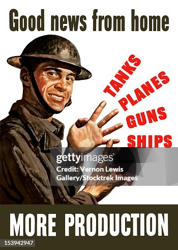 Soldier Counting Vintage World War Ii Poster Of A Soldier Counting On His Fingers It ...