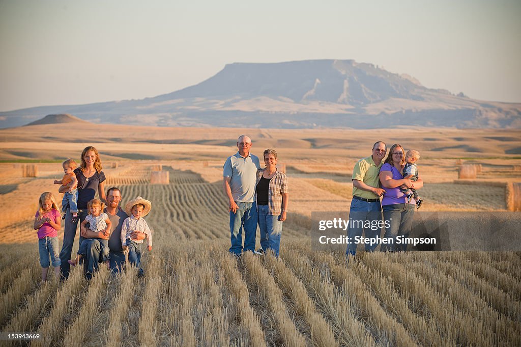 Winter wheat farming families/generations