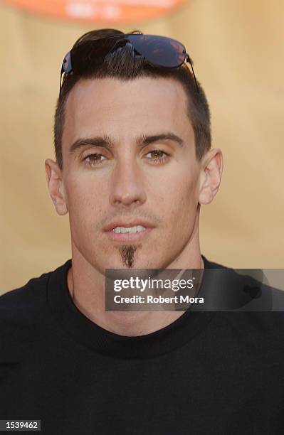 Extreme athlete Carey Hart attends ESPN's Ultimate X movie premiere May 6, 2002 in Universal City, CA.