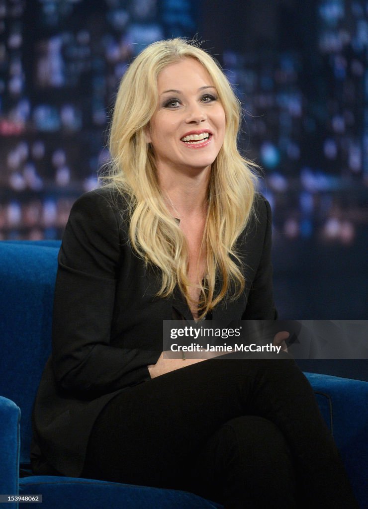 Christina Applegate Visits "Late Night With Jimmy Fallon"