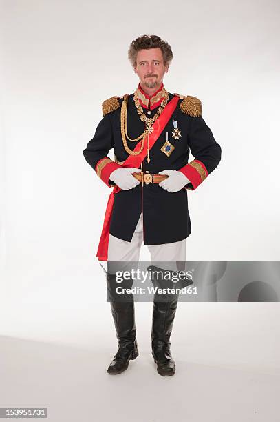 man as king ludwig of bavaria, portrait - king stock pictures, royalty-free photos & images