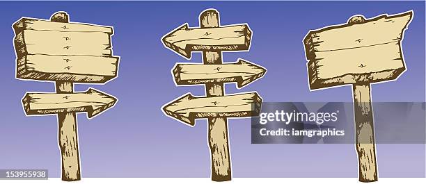 Rustic Sign Post Drawing Rustic Sign Post Photos and Premium High Res Pictures - Getty Images
