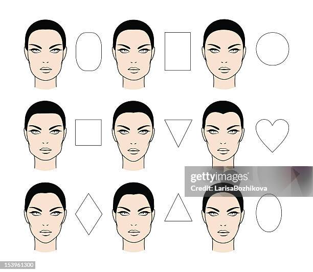 gesichter art - menschliches gesicht stock-grafiken, -clipart, -cartoons und -symbole