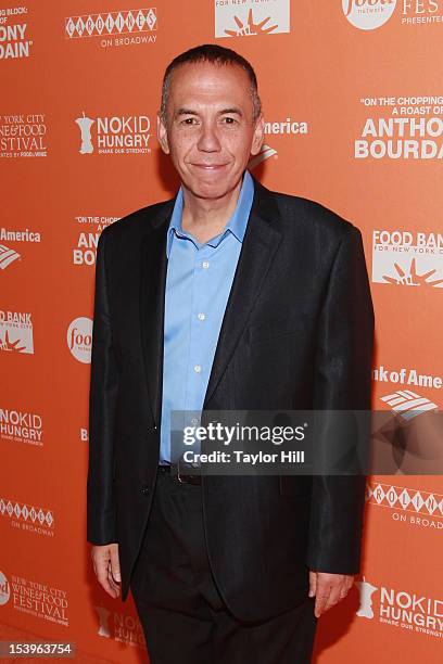 Comedic legend Gilbert Gottfried attends On The Chopping Block: A Roast of Anthony Bourdain at Pier Sixty at Chelsea Piers on October 11, 2012 in New...