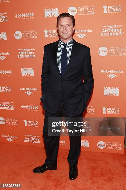 Personality Willie Geist attends On The Chopping Block: A Roast of Anthony Bourdain at Pier Sixty at Chelsea Piers on October 11, 2012 in New York...