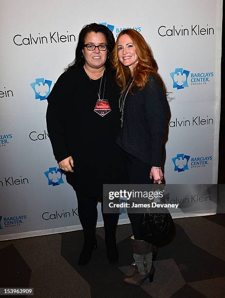 Rosie O'Donnell and Michelle Rounds attend Barbra Streisand's concert at Barclays Center on October 11, 2012 in the Brooklyn borough of New York City.