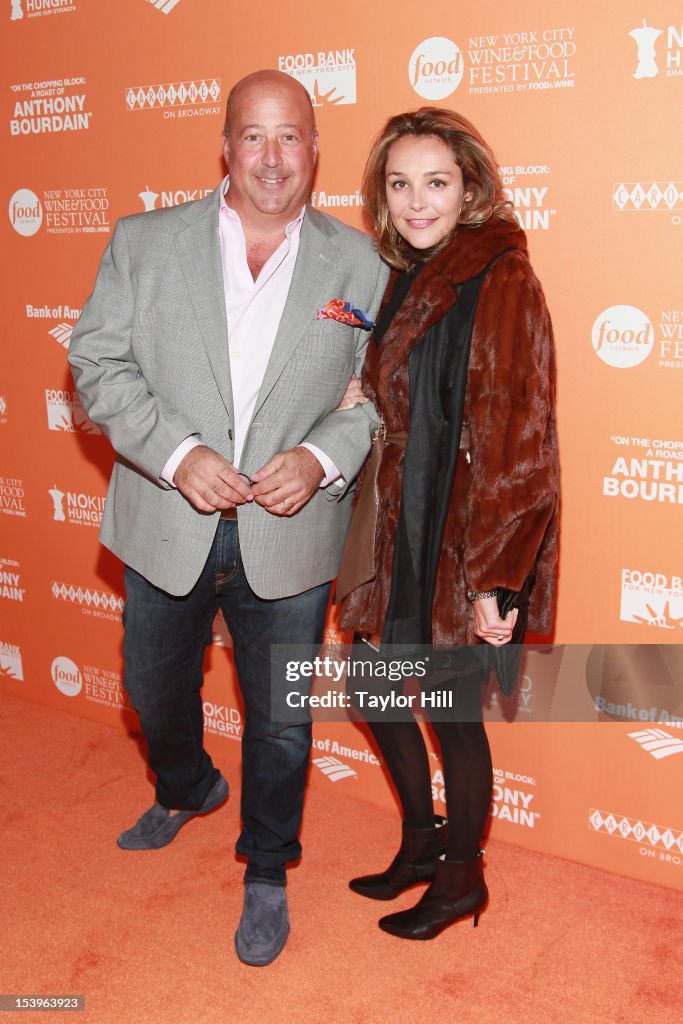 TV personality Andrew Zimmern and wife Rishia Zimmern attend On The... News Photo Getty Images