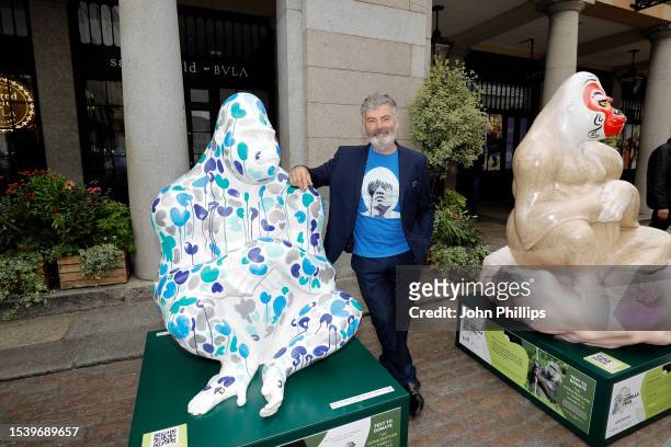 Charles Uzzell-Edwards is seen at the launch of the Tusk Gorilla Trail at Covent Garden on July 13, 2023 in London, England. The Tusk Gorilla Trail...