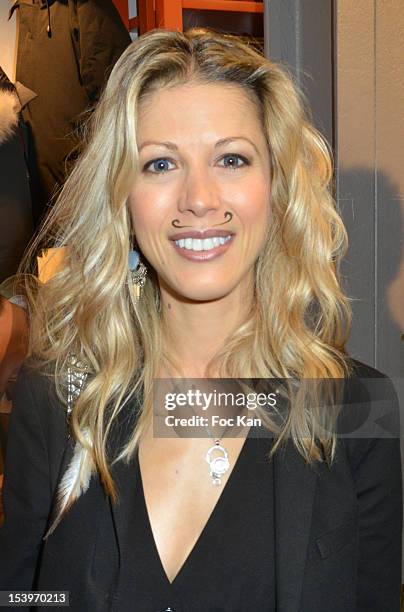 Tristane Banon attends the 'Moustache Night' Party At The Bazar de L'Hotel de Ville Boutique Hommes on October 11, 2012 in Paris, France.