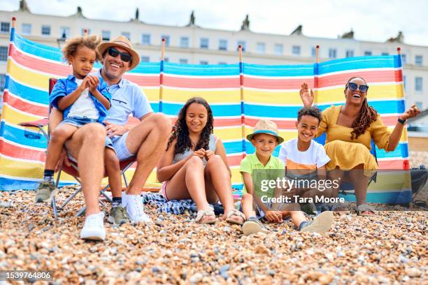 fun at the seaside - staycation stock pictures, royalty-free photos & images