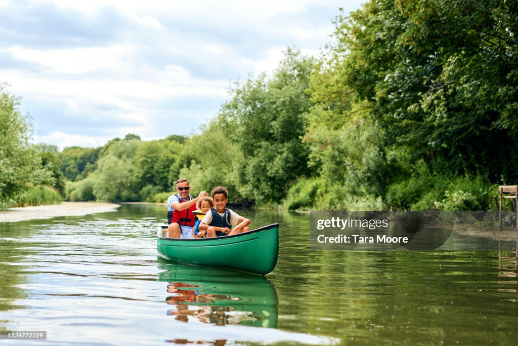 Family canoe adventure