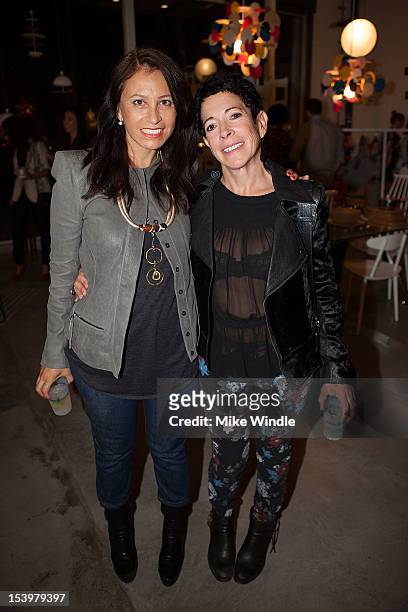 Alicia Lawhon and Barbara Kramer attend Andy Griffith And Rose Apodaca Host Grand Opening Of Their New Store A+R on October 11, 2012 in Los Angeles,...