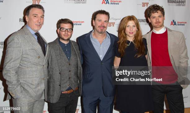 Patrick Page, Jamie Lloyd, Douglas Hodge, Clemence Poesy, and Kyle Soller attend "Cyrano De Bergerac" Broadway Opening Night After Party at American...