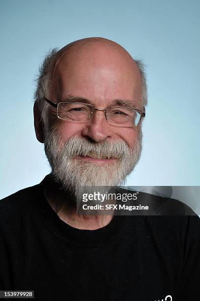 Portrait of English fantasy author Sir Terry Pratchett, best known for his Discworld series of novels, taken on June 3, 2011.