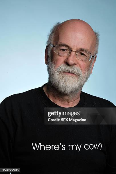 Portrait of English fantasy author Sir Terry Pratchett, best known for his Discworld series of novels, taken on June 3, 2011.