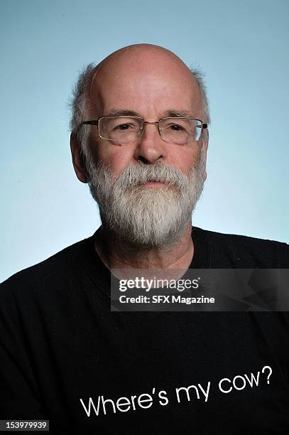 Portrait of English fantasy author Sir Terry Pratchett, best known for his Discworld series of novels, taken on June 3, 2011.